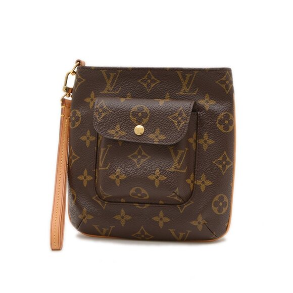 LOUIS VUITTON Brown Monogram Clutch Bag - Picture 1 of 9